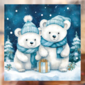 Kerst Beren venster Cling Raamsticker (Vel 2)