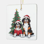 Kerst Berner Sennenhonden Keramisch Ornament (Links)