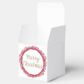 Kerst bessen krans aangepaste gunst doos bedankdoosjes (Geopend)