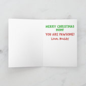 Kerst Beste Kat Moeder Ooit Foto Kaart (Binnen)