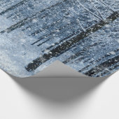 Kerst bevroren sneeuw cadeaupapier (Hoek)
