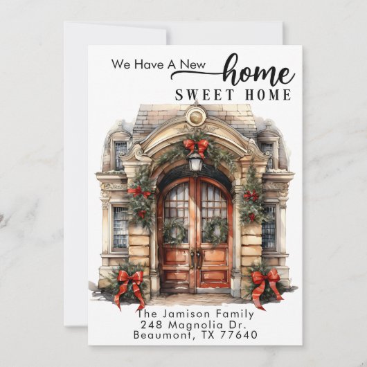 Kerst Bewegende Aankondiging Vakantie Kaart (Voorkant)