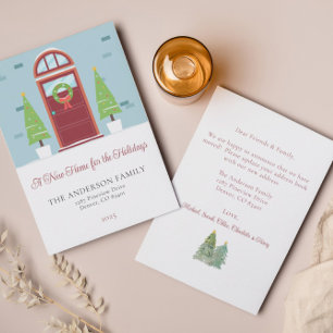 Kerst Bewegende Aankondiging Vakantie Kaart