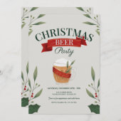 Kerst Bier Feest Kaart (Voorkant / Achterkant)