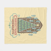 Kerst bij HOGWARTS™ Cookie Graphic Fleece Deken (Voorkant (Horizontaal))