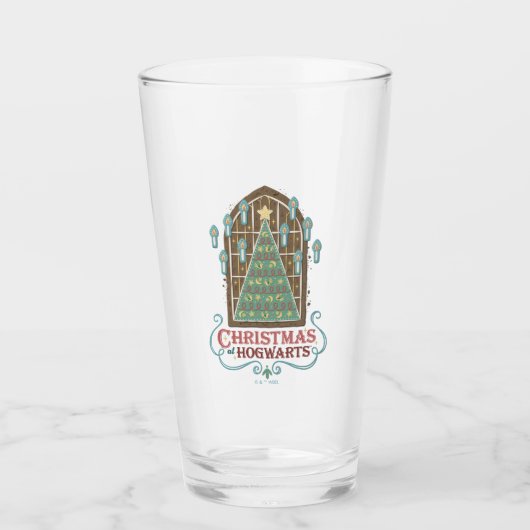 Kerst bij HOGWARTS™ Cookie Graphic Glas (Voorkant)