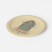 Kerst bij HOGWARTS™ Cookie Graphic Papieren Bordje (Gekanteld)