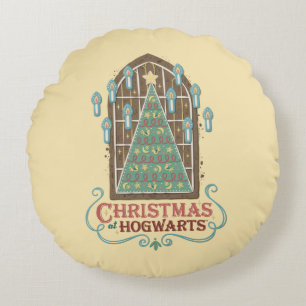 Kerst bij HOGWARTS™ Cookie Graphic Rond Kussen