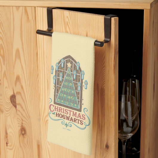 Kerst bij HOGWARTS™ Cookie Graphic Theedoek (Derde Gevouwen)