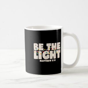 Kerst Bijbelvers Wees Het Licht Matteus 5_14 Koffiemok