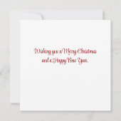 Kerst Bizon Buffalo Kerstman Kerstkaart (Achterkant)