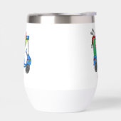 Kerst Blauw Golfkar Gepersonaliseerde Preppy (Links)