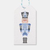 Kerst Blauw Notenkraker Ballet Cadeaulabel (Voorkant)