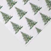 Kerst Blauwe Ginger Jars Tissue Paper Tissuepapier (Detail)