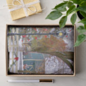 Kerst Blauwe Schuur Tissuepapier (Geschenk)