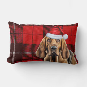 Kerst Bloedhond Rood Vakantie Plaid Kussen