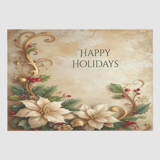 Kerst Bloem Kerst Papier (Voorkant)