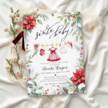 Kerst Bloem Rood Jurk Meisje Santa Baby Shower