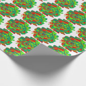 Kerst Bloem Wrapping Papier (Hoek)