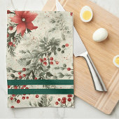 Kerst Bloemen Ontwerp Keuken Handdoeken