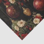 Kerst Bloemen Ornamenten Decoupage Tissuepapier (Detail)