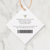 Kerst Bloemenkaars Ingrediëntenlabel Hang label (Achterkant)