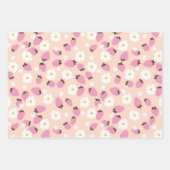 Kerst Bloemstuk Aardbeien Droom Inpakpapier Vel (Voorkant 2)