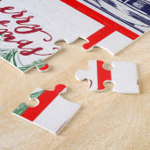 Kerst blok illustratie vierkanten legpuzzel (Zijkant)