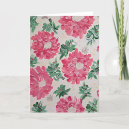 Kerst Bonanza Floral Note Kaart