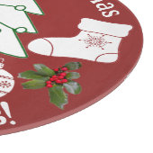 Kerst boom glas snijplank (Hoek)