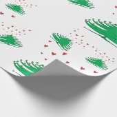 Kerst Boom Matte Wrapping Papier, 30 in x 6 ft Cadeaupapier (Hoek)