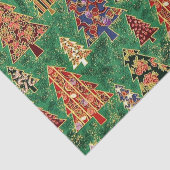 Kerst boom patroon weefsel papier (Detail)