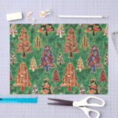 Kerst boom patroon weefsel papier (Craft)