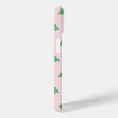 Kerst Bord Roze en Groene Bomen Patroon Case-Mate iPhone Case (Achterkant / Rechts)