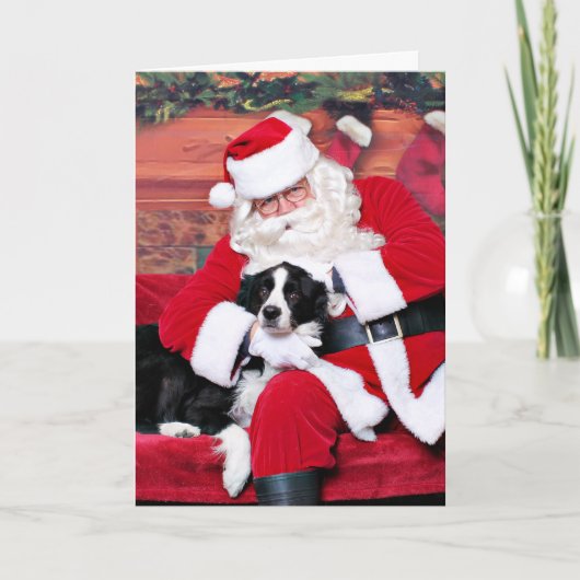 Kerst - Border Collie - Flip Feestdagen Kaart (Voorkant)