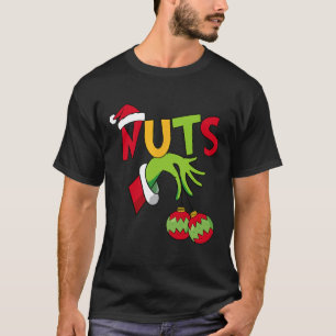 Kerst Borst Noten Kastanjes Kerstmis Koppel Matche T-shirt