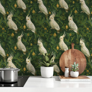 Kerst Bos Wallpapers Cockatoos Behang