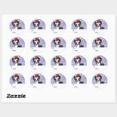 Kerst Boston Terrier cadeau Labels (Vel)