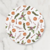 Kerst Botanische Bruidsontvangst Bedankjes Labels (Achterkant)