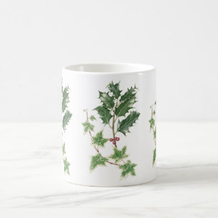 Kerst Botanische Holly en Ivy Mok