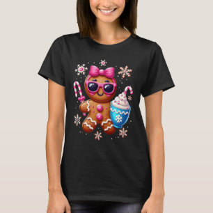Kerst Bougie Gemberkoek Hot Chocolate Cocoa T-shirt