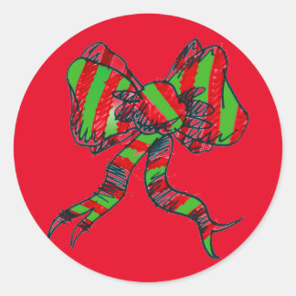 Kerst Bow Stickers