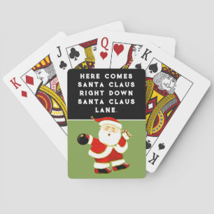 Kerst Bowling Pokerkaarten