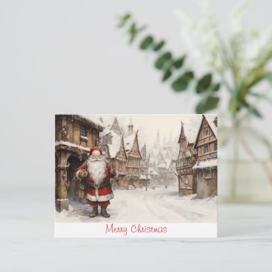 kerst briefkaart (Staand voorkant)