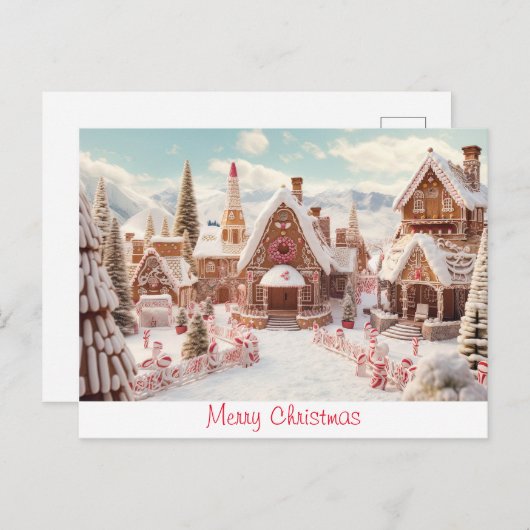 kerst briefkaart (Voorkant / Achterkant)