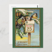 kerst briefkaart (Voorkant / Achterkant)