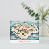 kerst briefkaart (Staand voorkant)