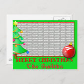 kerst Briefkaart (Voorkant / Achterkant)