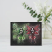 Kerst Briefkaart Fairy Sisters (Staand voorkant)
