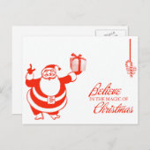 Kerst-Briefkaart Feestdagenkaart (Voorkant / Achterkant)